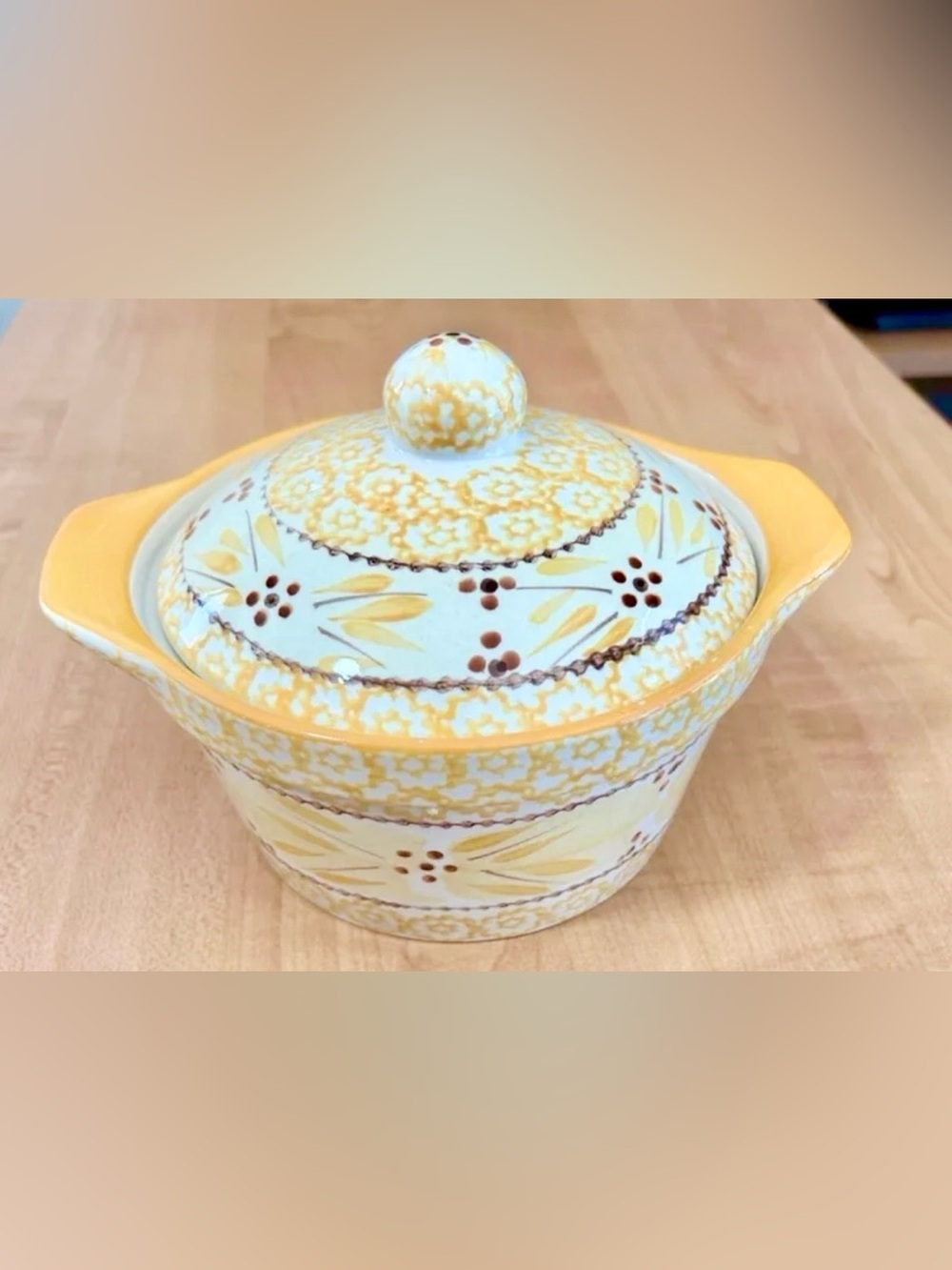 temptations bakeware presentable ovenware old world yellow Tara casserole set